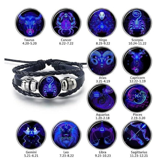 Zodiac Bracelet Astrology Jewelry
